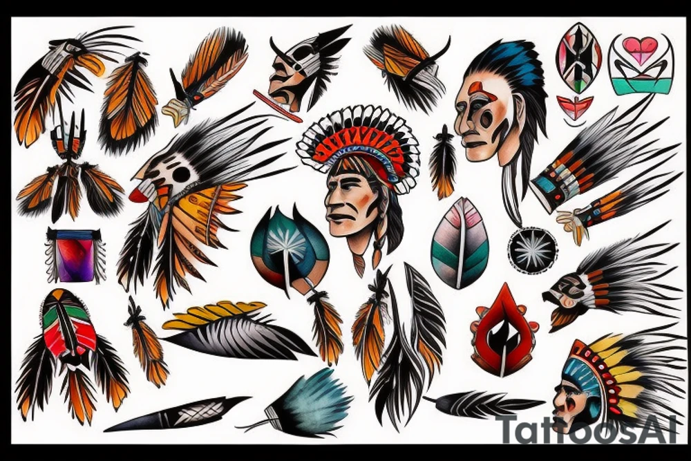 Native American tattoo idea