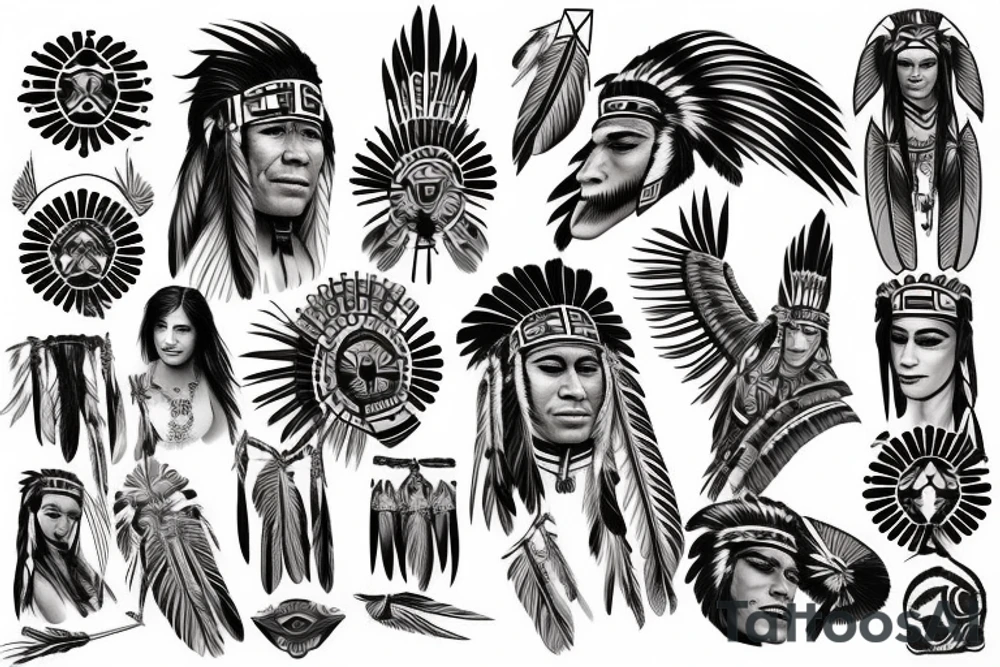 Native American tattoo idea