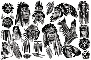 Native American tattoo idea