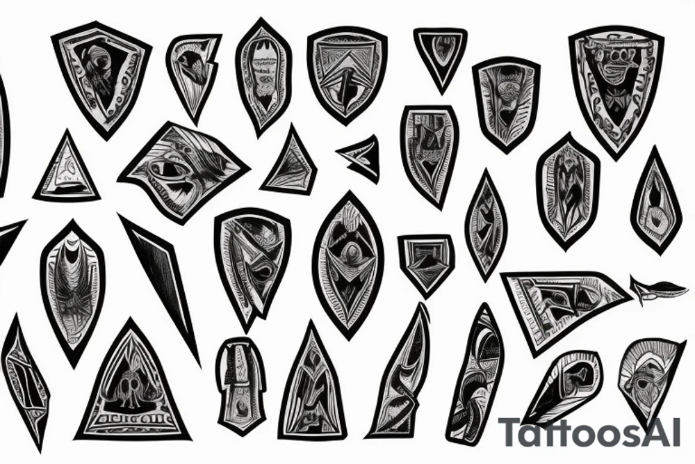A picture of an arrowhead tattoo idea