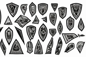 A picture of an arrowhead tattoo idea
