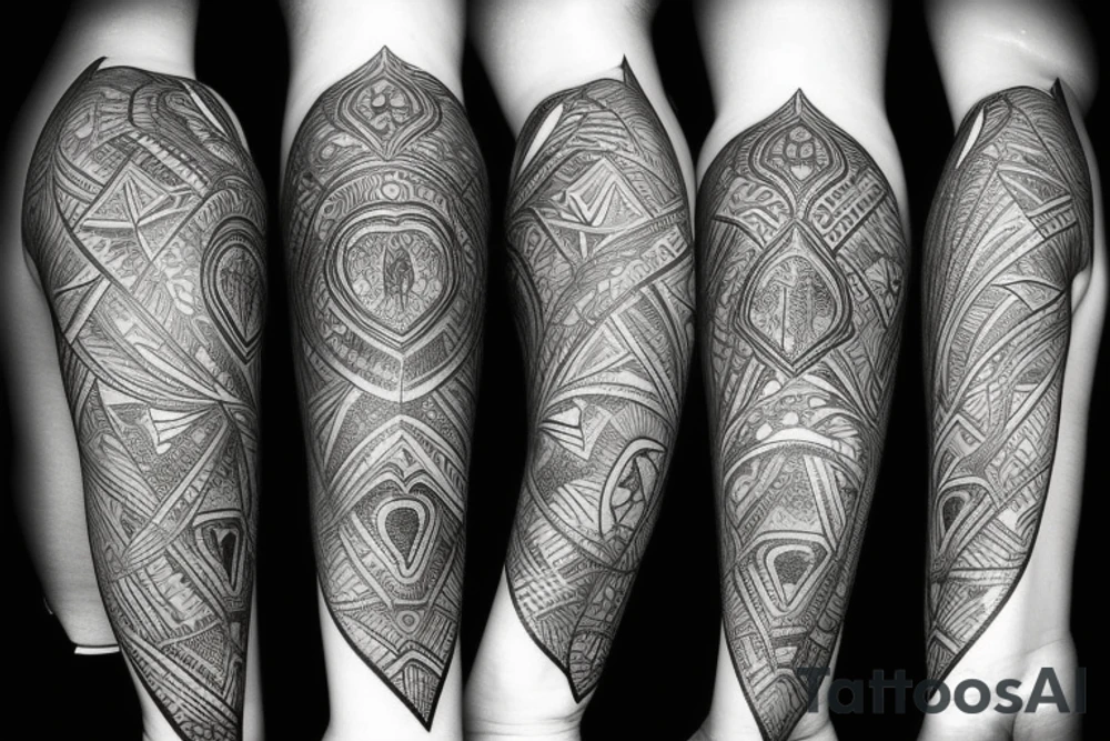 A picture of an arrowhead tattoo idea