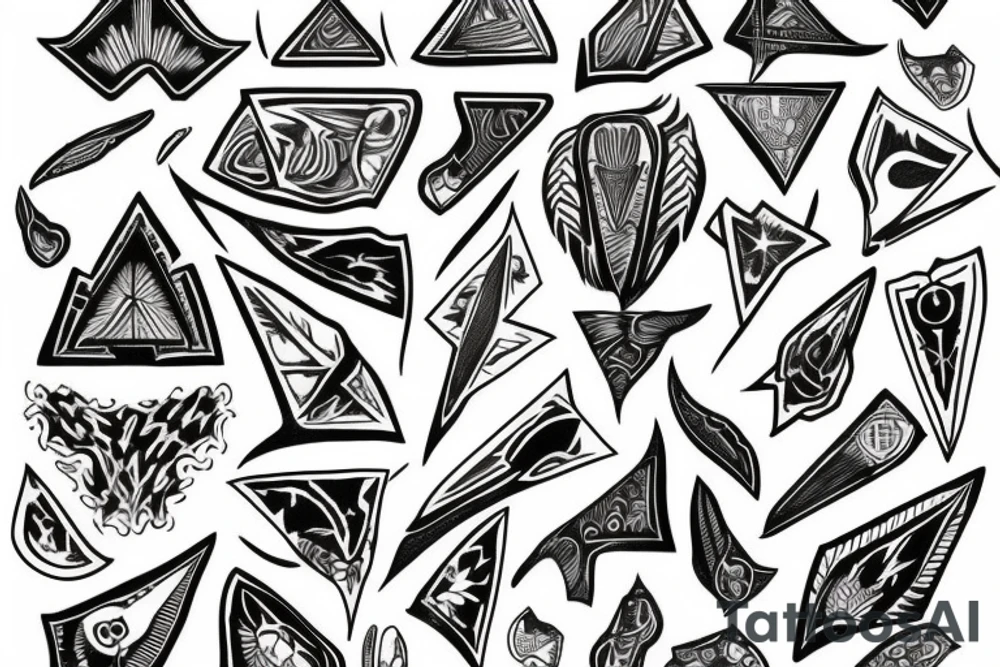 A picture of an arrowhead tattoo idea