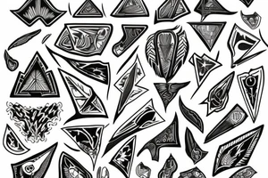 A picture of an arrowhead tattoo idea