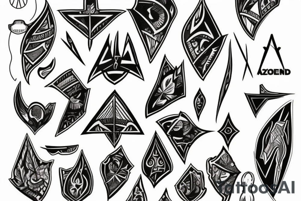A picture of an arrowhead tattoo idea