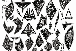 A picture of an arrowhead tattoo idea