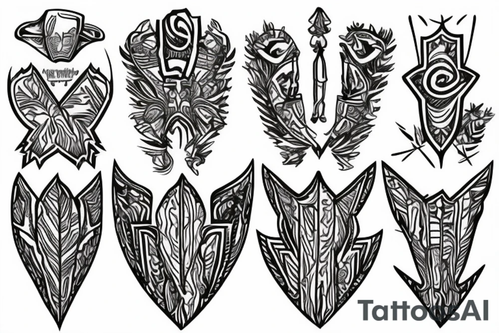 an arrowhead tattoo idea