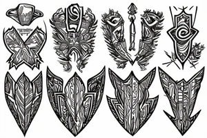 an arrowhead tattoo idea