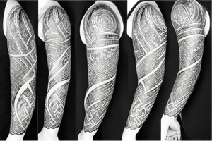 Viking ship tattoo idea