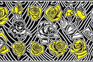 yellow rose tattoo idea