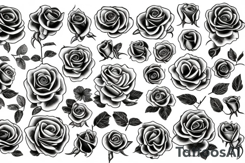yellow rose tattoo idea