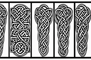 Celtic knot forest tattoo idea