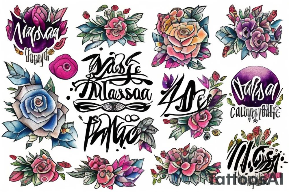 MAHSA NAME tattoo idea