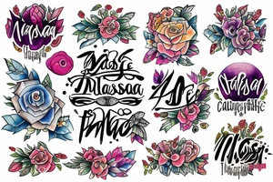 MAHSA NAME tattoo idea