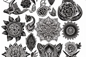 Design the name "MAHSA" tattoo idea