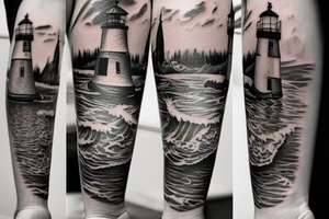 Lighthouse tattoo idea