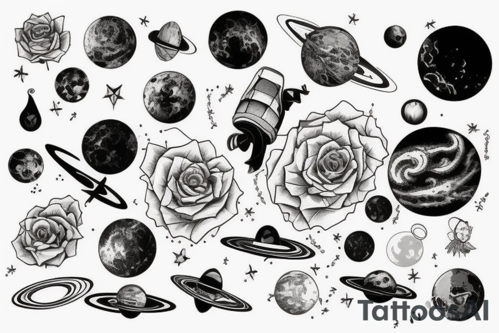 Space tattoo idea
