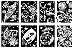 Spaceship tattoo idea