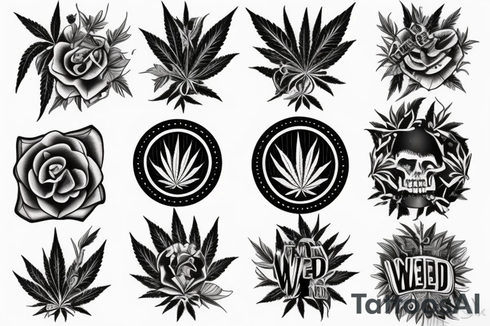 Weed motivation tattoo idea