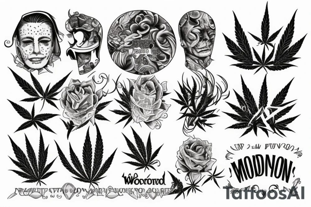 Weed motivation tattoo idea