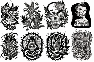 Weed motivation tattoo idea