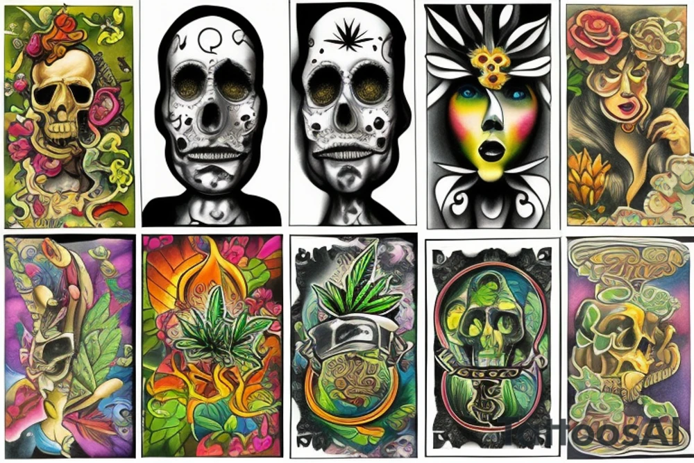 Weed motivation tattoo idea