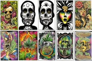 Weed motivation tattoo idea