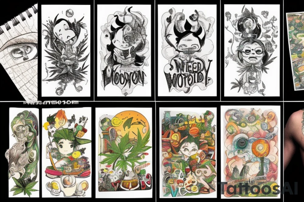 Weed motivation tattoo idea