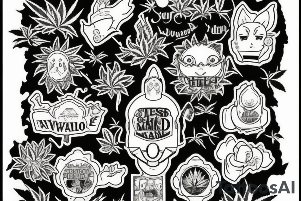 Weed motivation tattoo idea