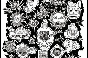 Weed motivation tattoo idea