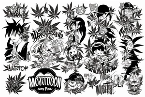 Weed motivation tattoo idea