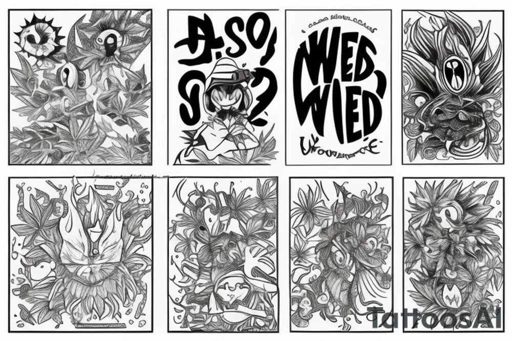 Weed motivation tattoo idea
