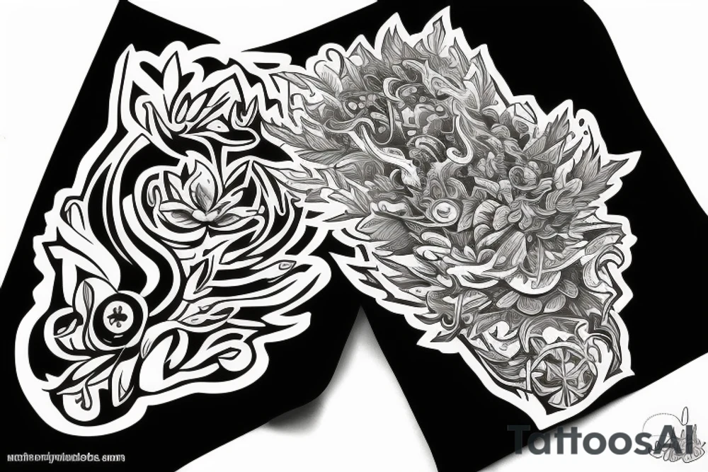 Weed motivation tattoo idea