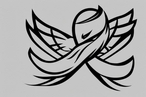 Piece symbol. Angel baby boy named Fiete. Infinity symbol. Stars tattoo idea