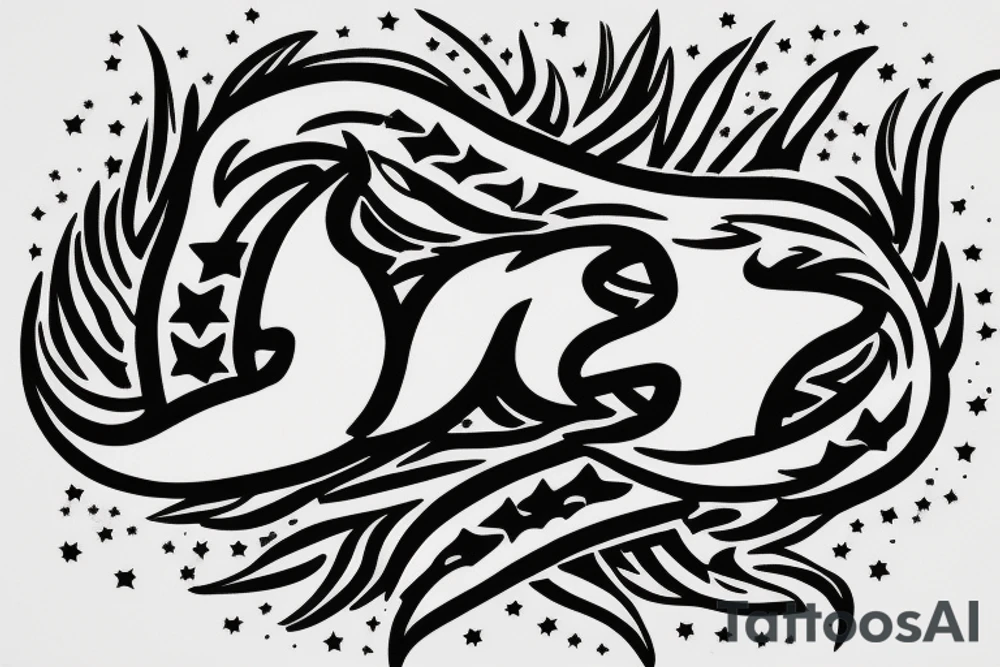 Piece symbol. Angel baby boy. His name is Fiete. Infinity symbol. Stars tattoo idea