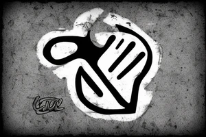 Piece sign CND tattoo idea