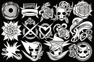 Piece sign tattoo idea