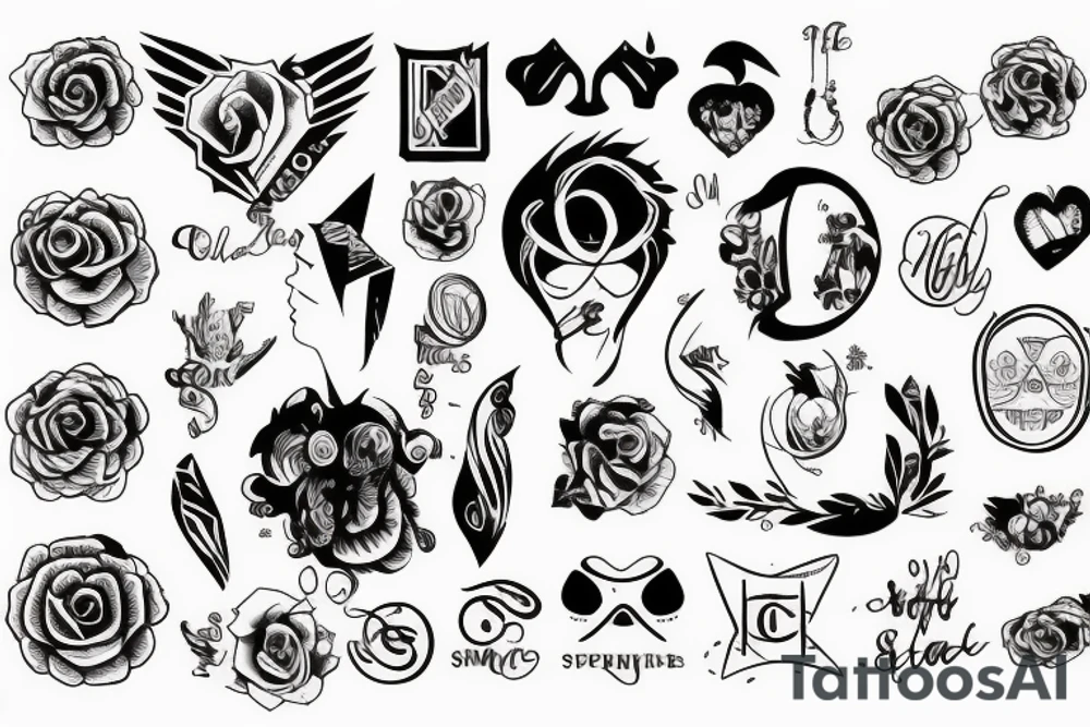 A piece sign tattoo idea