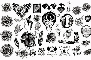 A piece sign tattoo idea