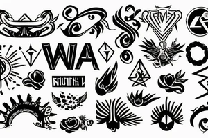 A piece sign tattoo idea
