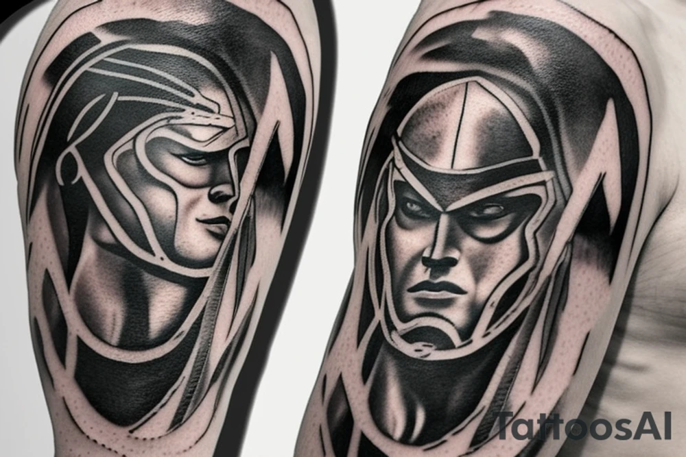 a spartan returning from combat tattoo idea