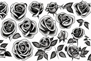 a blossoming rose tattoo idea