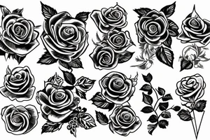 a blossoming rose tattoo idea