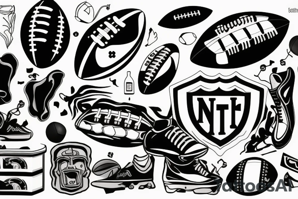 A football tattoo idea
