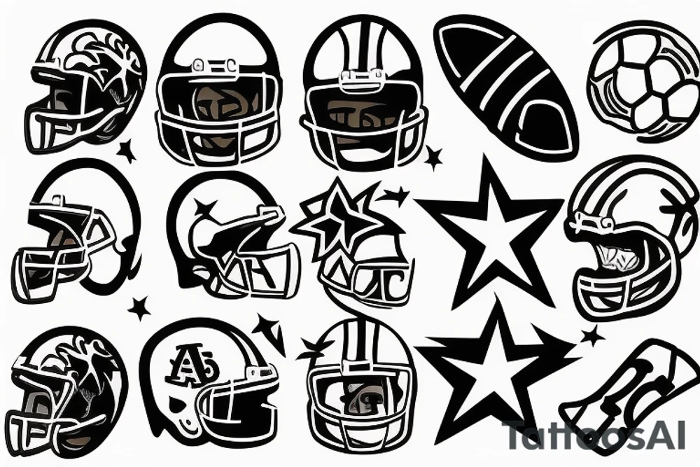 A football tattoo idea