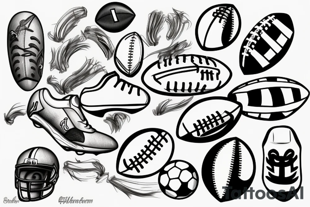 A football tattoo idea