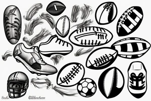 A football tattoo idea