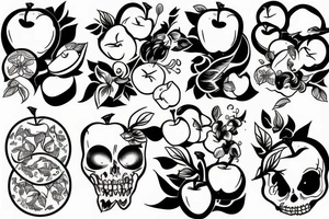 And exploding apple tattoo idea