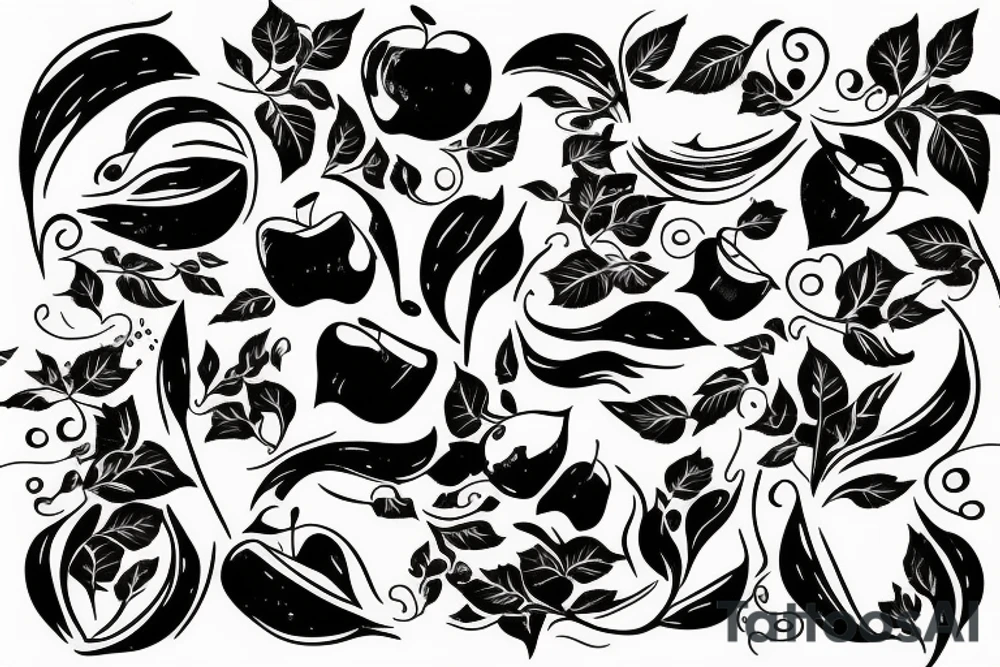 And exploding apple tattoo idea
