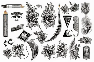 pencil tattoo idea